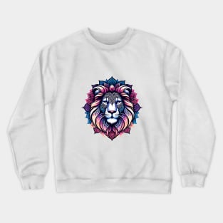 Mystical Lion Mandala Crewneck Sweatshirt